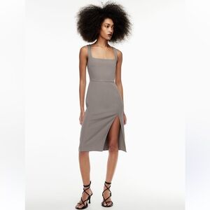 Aritzia Babaton '90s Slit Midi Dress Sz 10